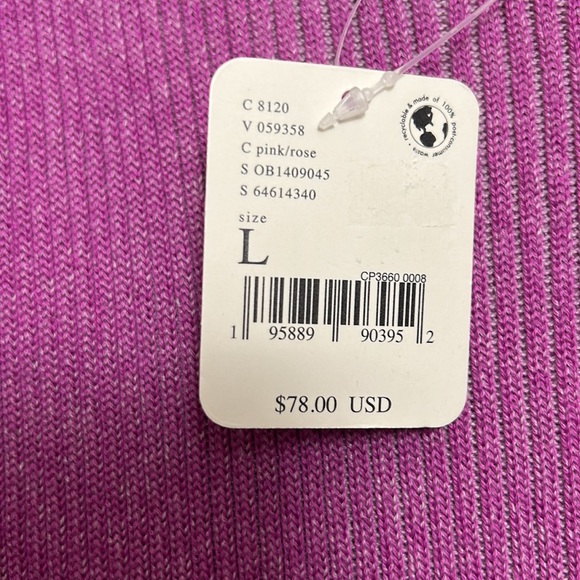 Free People (NWT) Pink Knit Faux Wrap Skirt w/straps - Sz Large - Picture 2 of 8